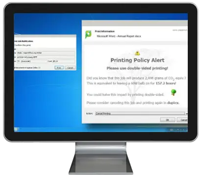 Papercut, Print Policy Alert, Athens Digital Systems