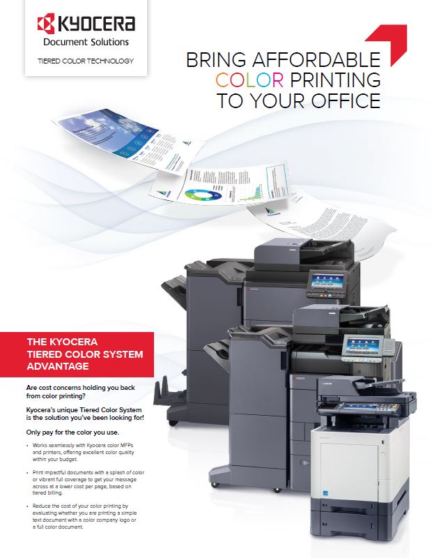 Kyocera, Software, Cost Control And Security, Tiered Color Monitor, Athens Digital Systems