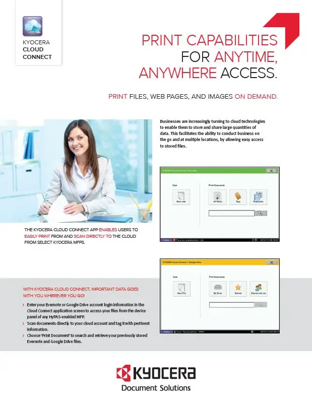 Kyocera, Software, Mobile, Cloud, Kyocera Cloud Connect, Athens Digital Systems